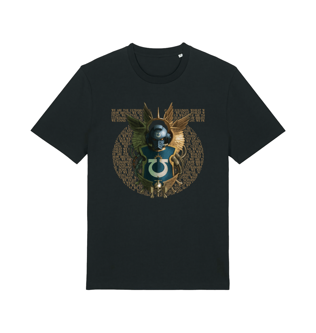 Black Printed T-shirt Front
