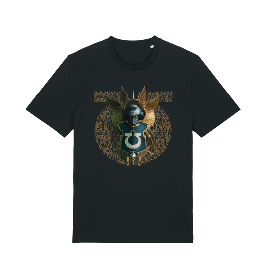Black Printed T-shirt Front