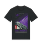Black Printed T-shirt Front