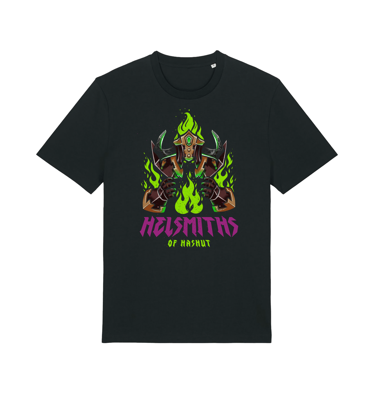 Black Printed T-shirt Front