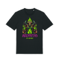 Black Printed T-shirt Front