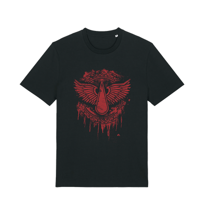 Black Printed T-shirt Front