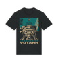 Black Printed T-shirt Front