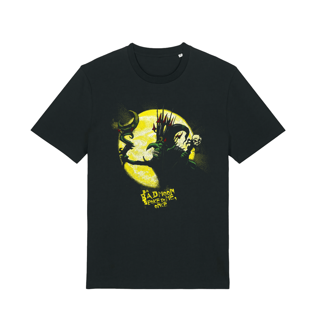 Black Printed T-shirt Front